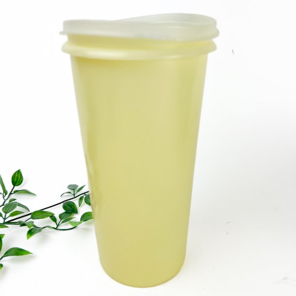 Stor gul tupperware opbevaringsb�tte