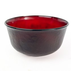 R�d retro glassk�l