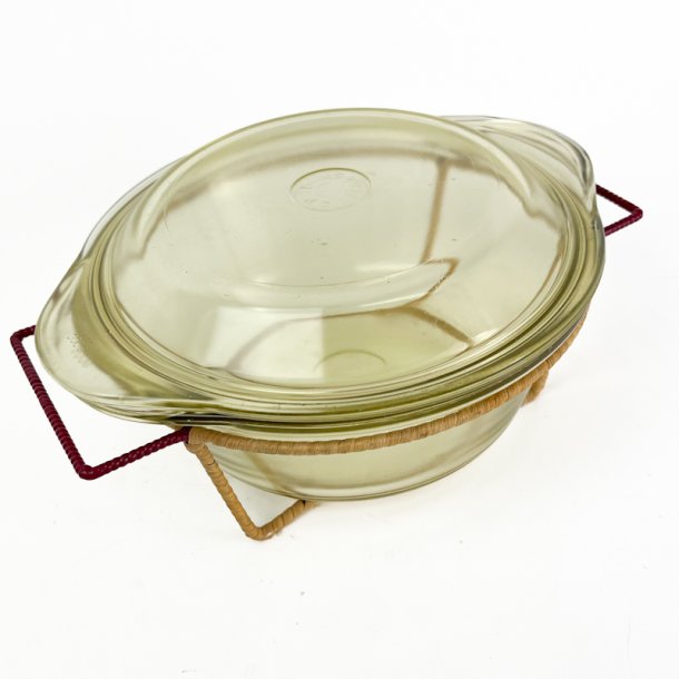 Ildfast gul vintage Jena glassk�l