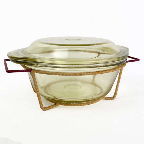 Ildfast gul vintage Jena glassk�l