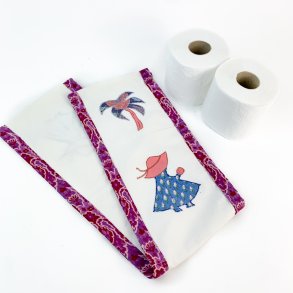 Retro Toilettenpapierhalter aus Stoff