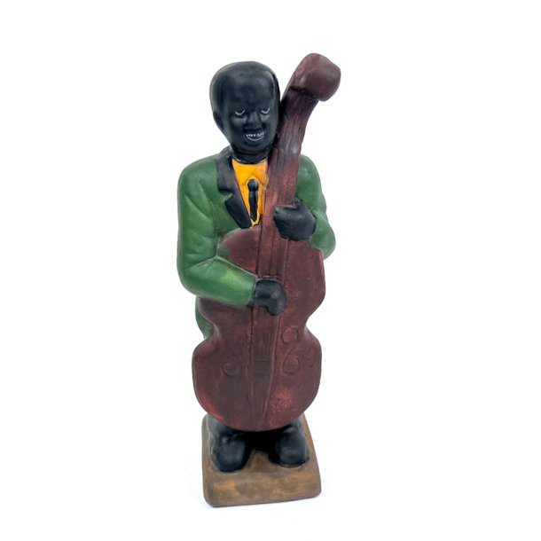 Jazz vintage figur kontrabas