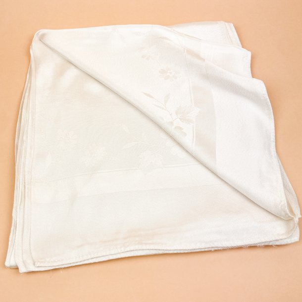  Smuk laksefarvet vintage damaskdug 140 x 140 cm