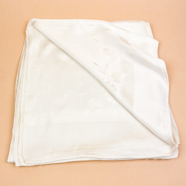  Smuk laksefarvet vintage damaskdug 140 x 140 cm