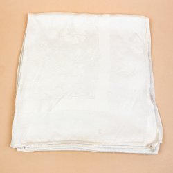  Smuk laksefarvet vintage damaskdug 140 x 140 cm