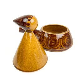Guldkroken fugleformet retro gryde