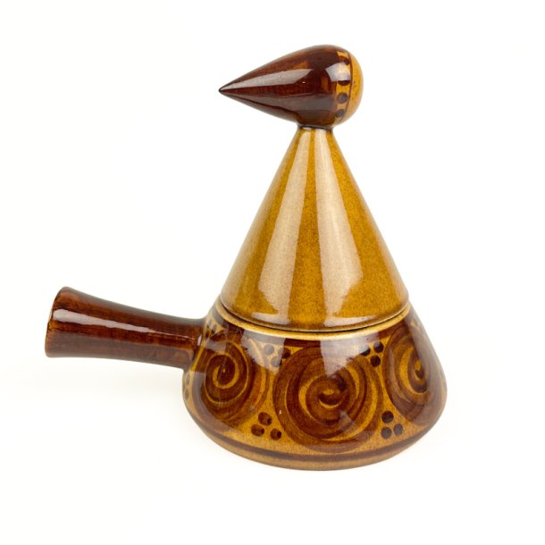 Guldkroken fugleformet retro gryde