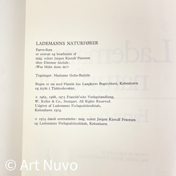 Retro Farve-flora � Lademann � 1974