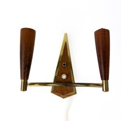 Retro v�glampe tr� messing