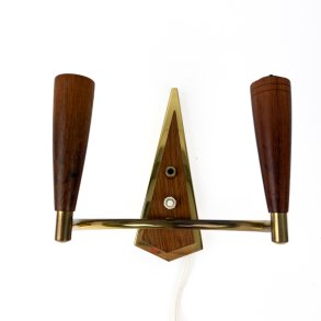 Retro v�glampe tr� messing