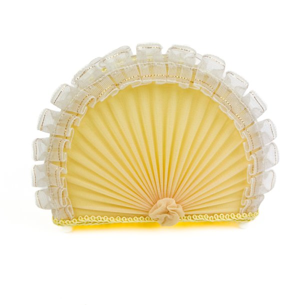 Gul retro servietholder