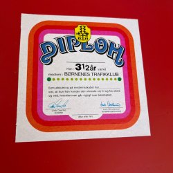 B�rnenes Trafikklub vintage mappe