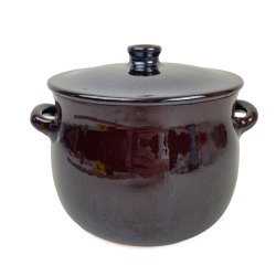 Kraftig brun vintage H�gan�s gryde