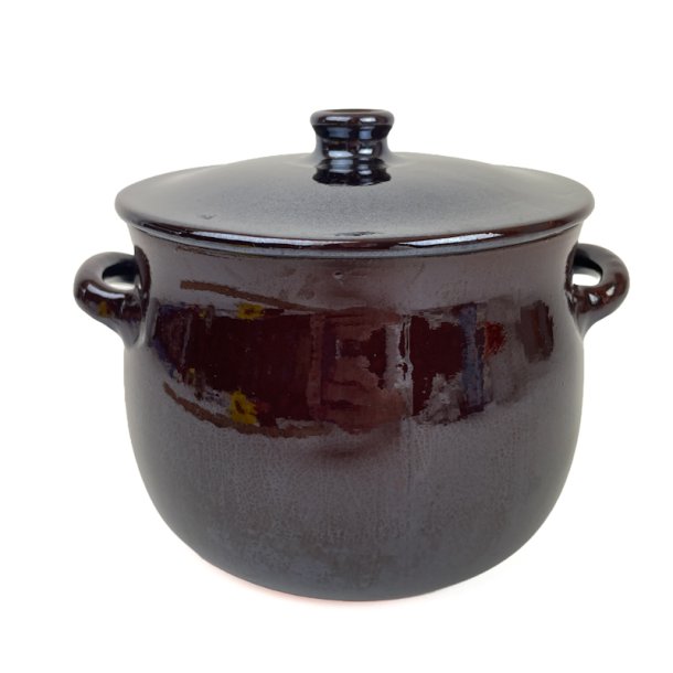 Kraftig brun vintage H�gan�s gryde