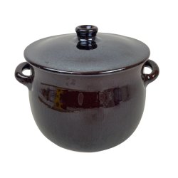 Kraftig brun vintage H�gan�s gryde