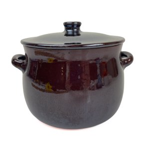 Kraftig brun vintage H�gan�s gryde