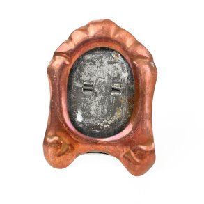 Lille vintage billedramme i kobber