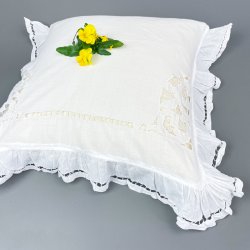 Vintage babypudebetr�k med fl�sekant