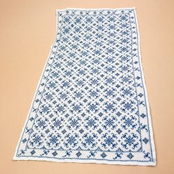 Broderet vintage bordl�ber