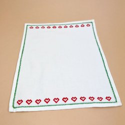 Broderet vintage bakkeserviet