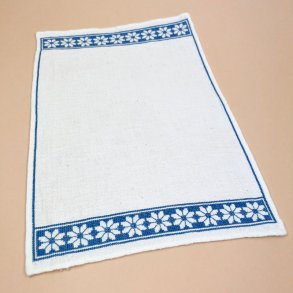 Bl�blomstret vintage bakkeserviet