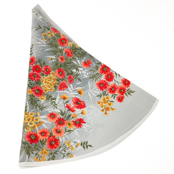 Blomstret retro dug � 100 cm