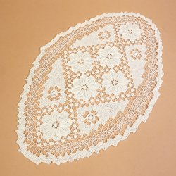 Vintage lysedug med blomster