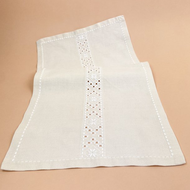 Smuk hvid bordl�ber 70 cm