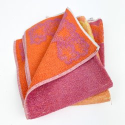 Tre orange-pink retro g�steh�ndkl�der