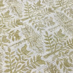 Seks trykte vintage stofpr�ver