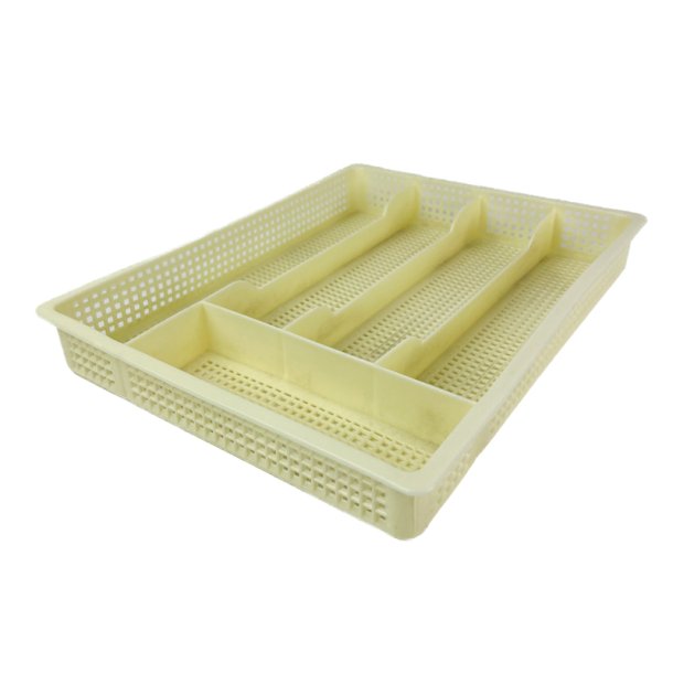 Lys gul retro bestikbakke