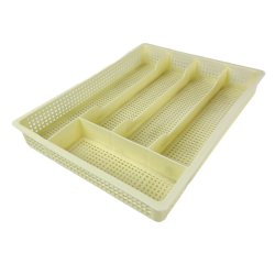 Lys gul retro bestikbakke