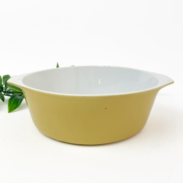 Gelbe Retro-Auflaufform von Lyngby