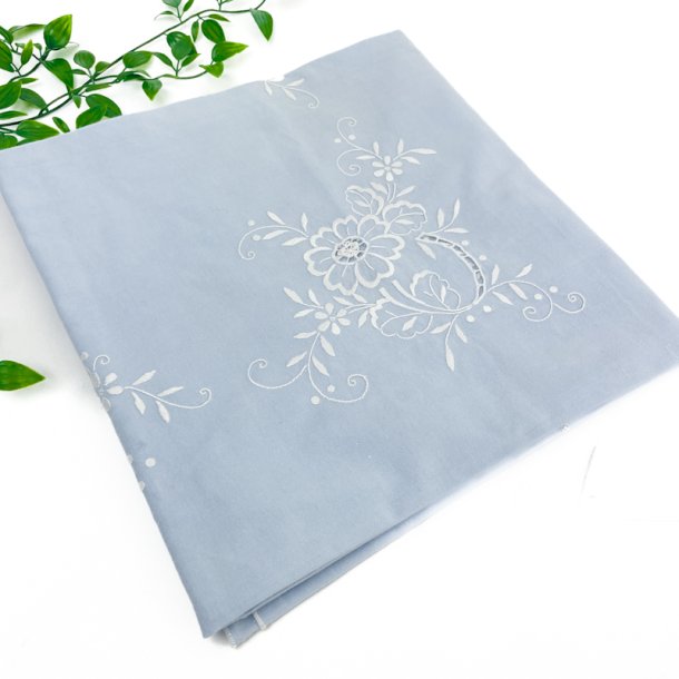 Lysebl� retro dug � 90 x 90 cm