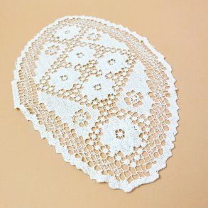 Hvid vintage lysedug