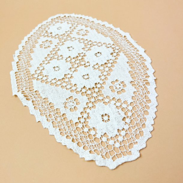 Hvid vintage lysedug