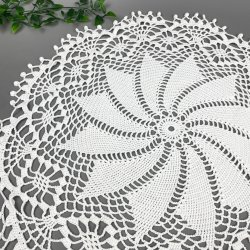 Hvid vintage lysedug