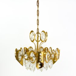 Vintage lysekrone med prismer