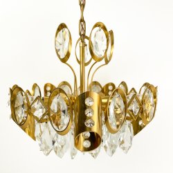 Vintage lysekrone med prismer