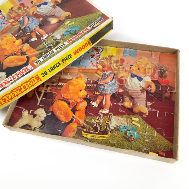 Vintage tr�puslespil � Teddy Time