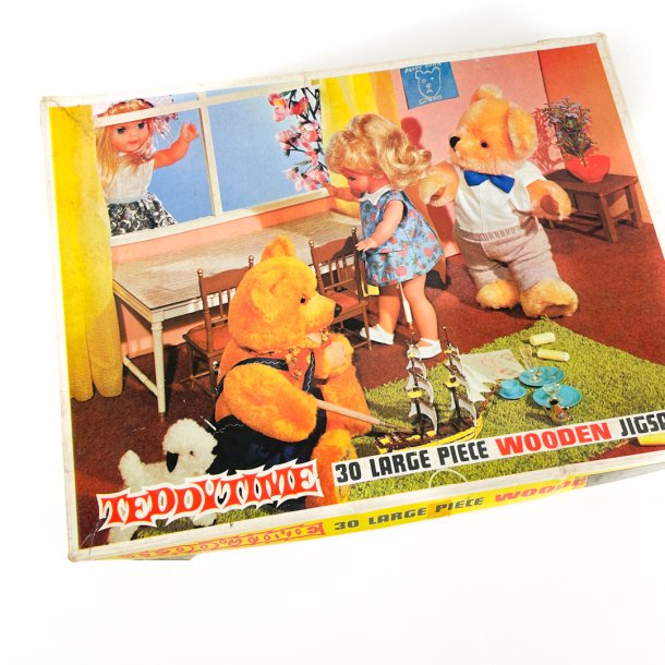 Vintage trpuslespil  Teddy Time