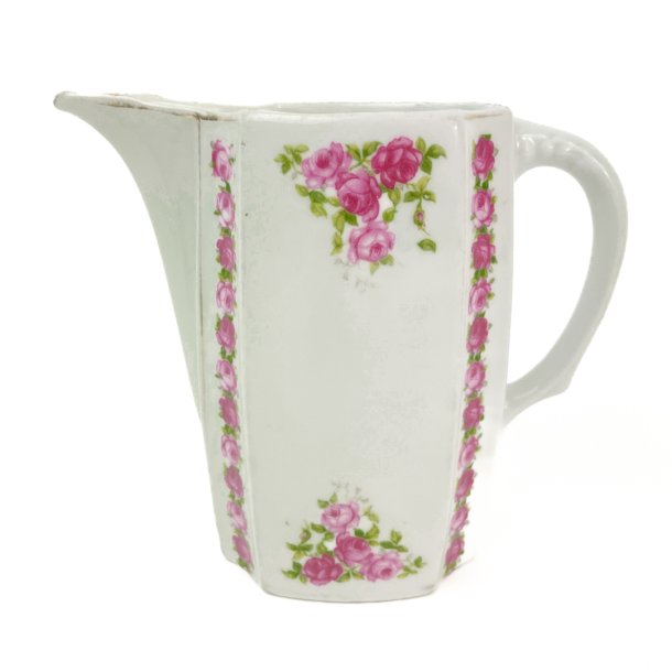 Vintage porcelnskande med roser