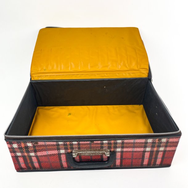 Retro Picknick Koffer im Karomuster