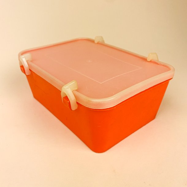 Orange retro madkasse