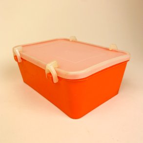 Orange retro madkasse