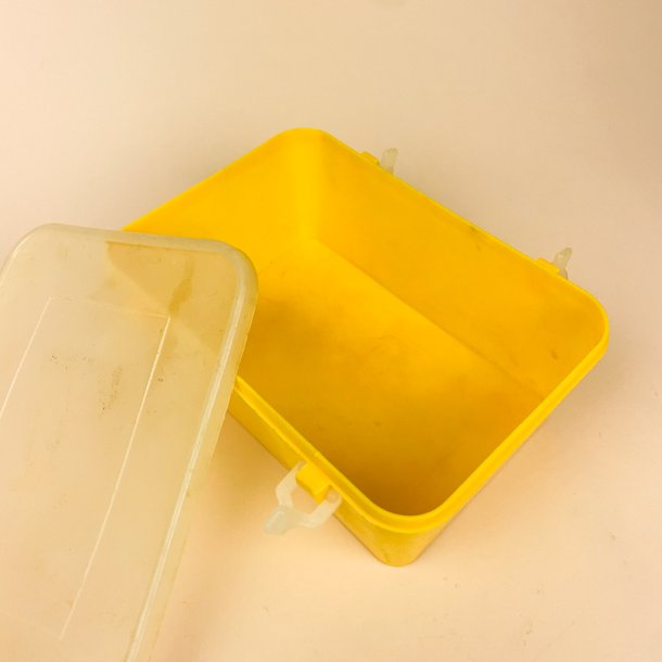 Gul vintage madkasse