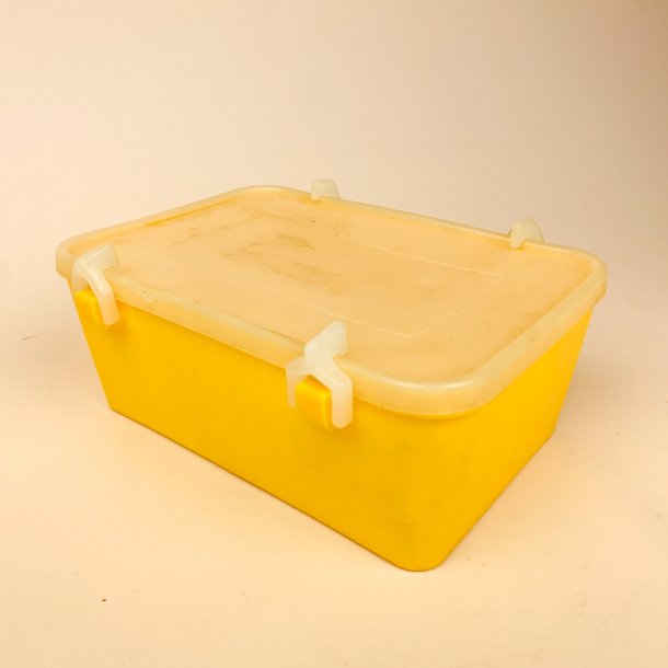 Gul vintage madkasse