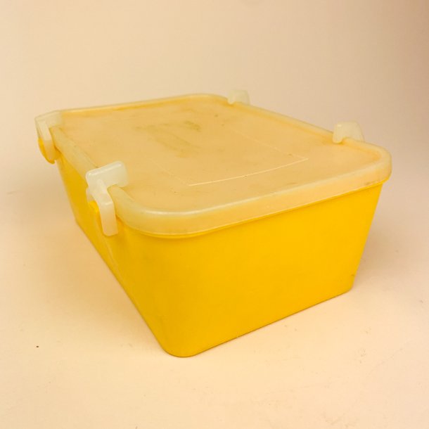 Gul vintage madkasse