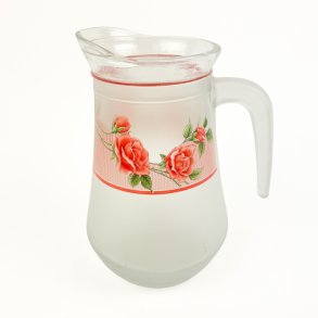 Vintage glaskande med roser
