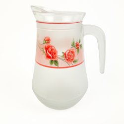 Vintage glaskande med roser